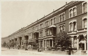 Carte postale représentant Sinclair Road à l
